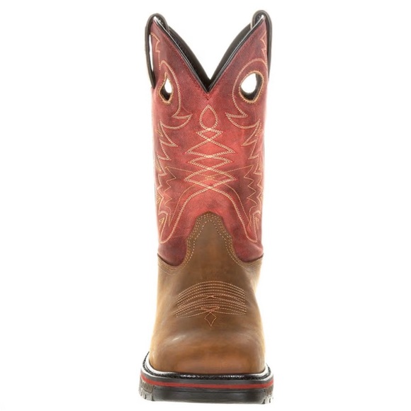 Georgia Boot Carbo-Tec LT Waterproof Pull-On Brown/Red Mens size 10 NEW!!!